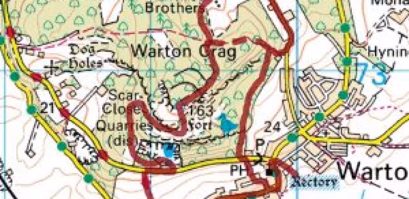 Map of Wharton