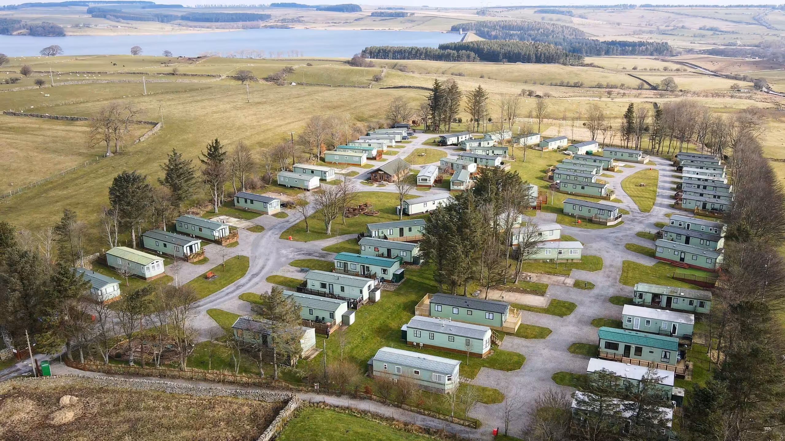 Aerial Shot of Village Green