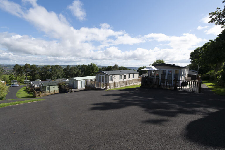 causey hill holiday park view downhill