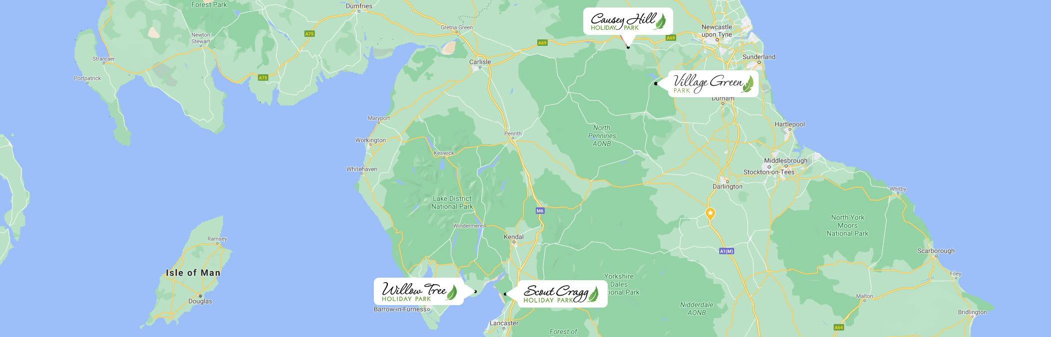 Daly Parks Map with Village Green